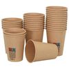 vidaXL Paper Coffee Cups with Lids 1000 pcs 12oz 300ml