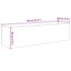 vidaXL Aquarium with Storage Transparent 80 x 20 x 20 cm Glass