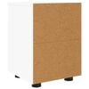 vidaXL Bedside Table White 30.5 x 30 x 43 cm Engineered Wood