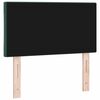 vidaXL LED Headboard with Headboard Dark Green 80 cm Faux Leather