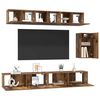 vidaXL TV Cabinet Set with Drawer 6 pcs Old Wood Engineered Wood