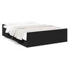 vidaXL Bed Frame with Drawers without Mattress Black 120x190 cm Small Double