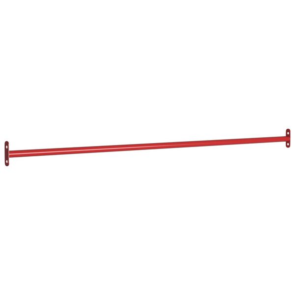 vidaXL Turning Bar 125 cm Steel Red