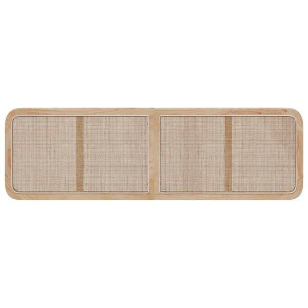 vidaXL Headboard with Headboard Natural 180 x 55x 3 cm Rattan