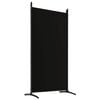 vidaXL 6-Panel Room Divider Black 520x180 cm Fabric