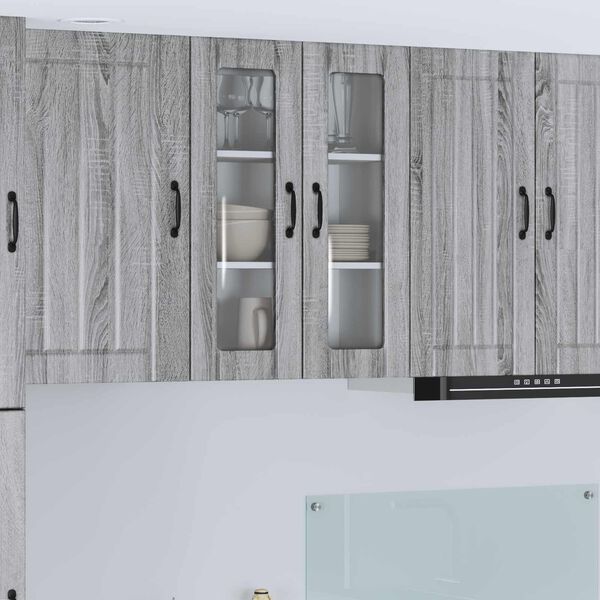 vidaXL Kitchen Cabinet Grey Sonoma 60 x 31 x 80 cm Engineered Wood