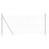 vidaXL Chainlink Fence with Concrete Base 25 x 1 m Galvanised Steel