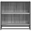 vidaXL Book Cabinet Grey Sonoma 80.5x35x76 cm Engineered Wood