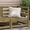 vidaXL Garden Sofa Corner 70x70x67 cm Impregnated Wood Pine