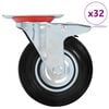 vidaXL 32 pcs Swivel Casters 125 mm