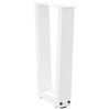 vidaXL Coffee Table Legs V-Shape 2 pcs White 28x(42-43.3) cm Steel