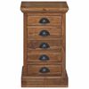 vidaXL Chest of Drawers Brown 35 x 30 x 60 cm Solid Teak Wood