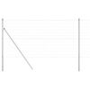 vidaXL Outdoor Euro Fence Ground Fix 10 x 1 m Galvanised Steel Silver