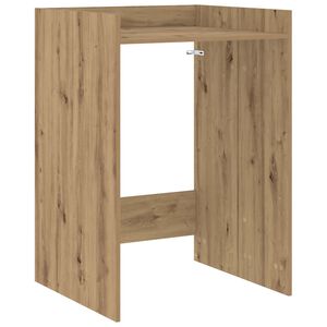 vidaXL Wash Machine Cabinet with Storage Artisan Oak 67.5 x 62 x 97 cm