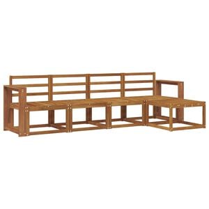 vidaXL Outdoor Sofa Set 5 pcs Natural Solid Acacia Wood