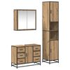 vidaXL Bathroom Furniture Set 3 pcs Artisan Oak Engineered Wood