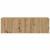vidaXL Wall Mounted TV cabinets 3 pcs Artisan Oak Engineered Wood