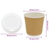 vidaXL Paper Coffee Cups with Lids 1000 pcs 4oz 100ml