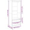 vidaXL Wardrobe Old Wood 80x50x200 cm Engineered Wood