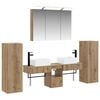 vidaXL Bathroom Furniture Set 6 pcs Artisan Oak