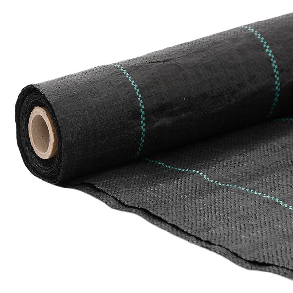 vidaXL Weed Membrane Black 4x50 m PP