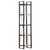 vidaXL 5-Tier Bookcase 40x30x180 cm Solid Reclaimed Wood