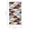 vidaXL Rug Multicolour 80x150 cm Cotton