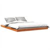vidaXL Bed Frame without Mattress Wax Brown 150x200 cm King Size Solid Wood Pine