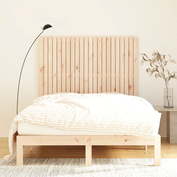 vidaXL Wall Headboard 140x3x110 cm Solid Wood Pine