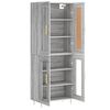 vidaXL Highboard Grey Sonoma 69.5x34x180 cm Engineered Wood