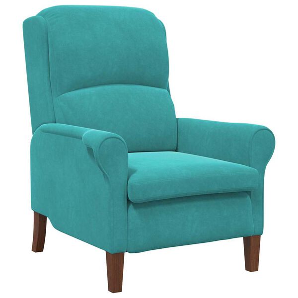 vidaXL Armchair Turquoise 76 x 94 x 102 cm Velvet