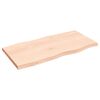 vidaXL Table Top 100x50x(2-4) cm Untreated Solid Wood Live Edge