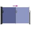 vidaXL Retractable Side Awning Blue 120x600 cm