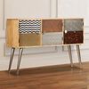 vidaXL Sideboard 120x30x75 cm Solid Mango Wood