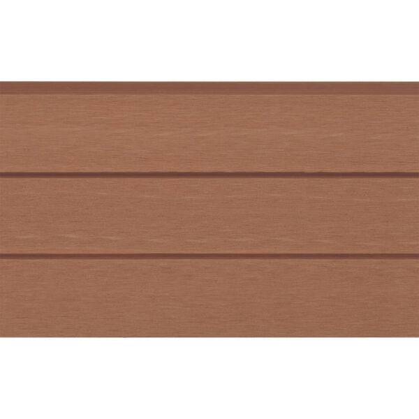 vidaXL WPC Fence Set 5 Square 872x185 Brown