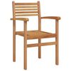vidaXL Chair 6 pcs Brown 56 x 55 x 90.5 cm Solid Teak Wood