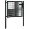 vidaXL Garden Gate Anthracite 100x75 cm Steel