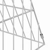 vidaXL Chicken Cage Silver 215 x 55 x 55 cm Galvanised Steel