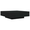 vidaXL Coffee Table Black Oak 100 x 100 x 31 cm Engineered Wood