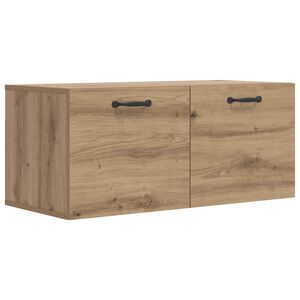 vidaXL Wall Cabinet Wall-Mounted Artisan oak 80 x 36.5 x 35 cm