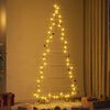 vidaXL Metal Christmas Tree with Stand Gold 210 cm Powder-coated steel