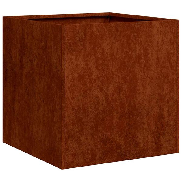 vidaXL Planter Rusty 40x40x40 cm Weathering Steel