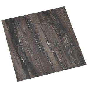 vidaXL Flooring Planks Dark Grey 5.11 m&sup2; 55 pcs PVC