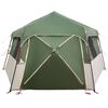 vidaXL Instant Tent Folding ALTA Green 458 x 458 x 230 cm Steel
