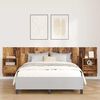 vidaXL Headboard with Cabinet 3 pcs Old Wood Engineered Wood