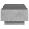 vidaXL Coffee Table with LED Concrete Grey 90x50x30 cm Engineered Wood
