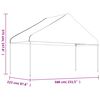 vidaXL Gazebo with Roof White 20.07x5.88x3.75 m Polyethylene