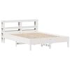 vidaXL Bed Frame without Mattress White 135x190 cm Double Solid Wood Pine