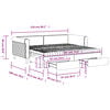 vidaXL Daybed with Trundle and Drawers Light Grey 90x190 cm Velvet