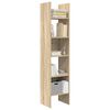 vidaXL Book Cabinet Sonoma Oak 40x35x180 cm Engineered Wood
